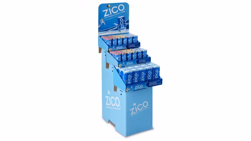 zico drink's floor display box