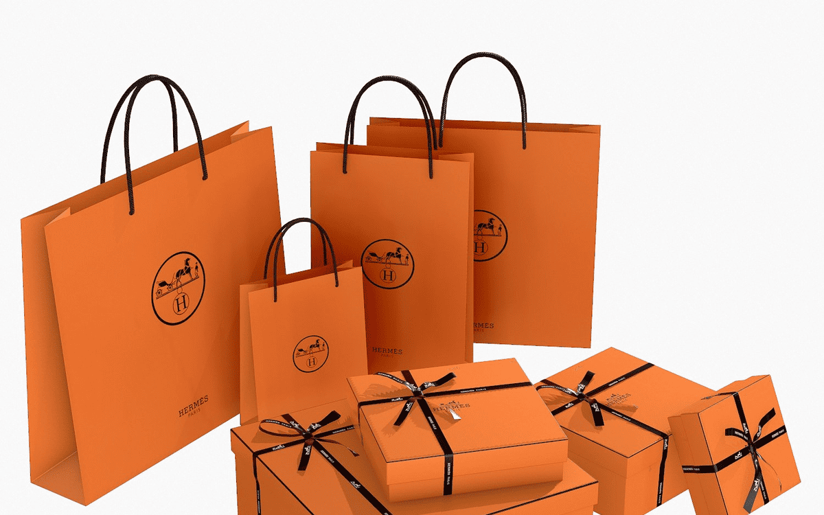 Hermès brand gift bags