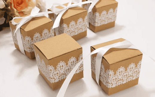 gift boxes with lace
