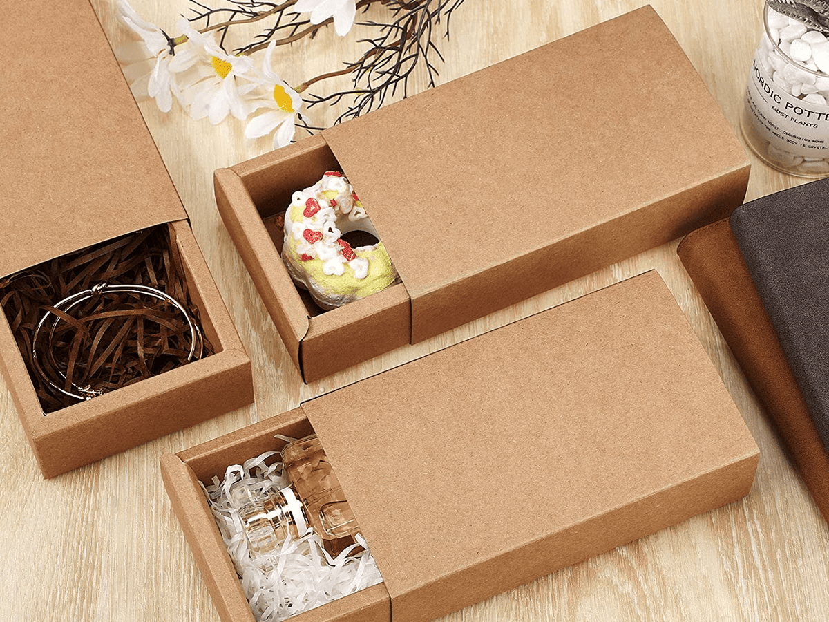 DIY Cardboard Box Gift Boxes With Lace Ties