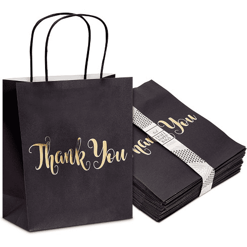 shopping bags with foil