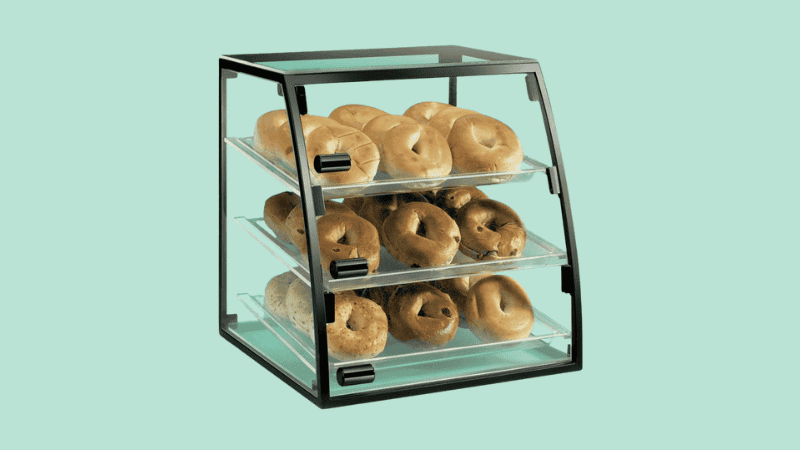 metal and glass display box
