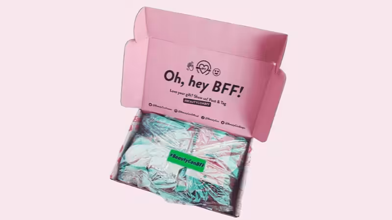 pink Subscription Box Packaging