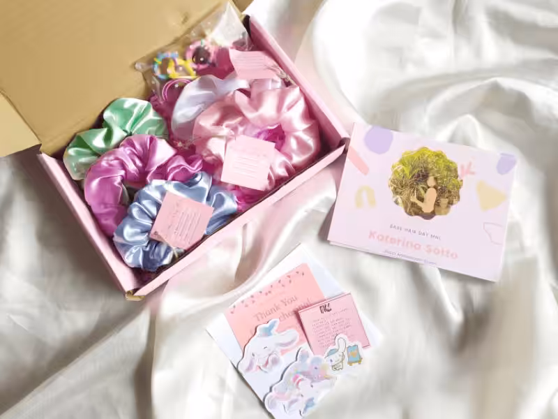 PR package with thank note