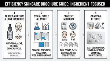 Gift bag paper craft template with scored fold lines and assembly instructions for DIY custom gift packaging