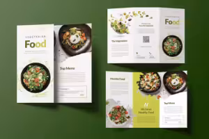 food brochure design