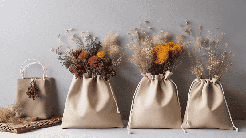 Three Fabric Gift Bags