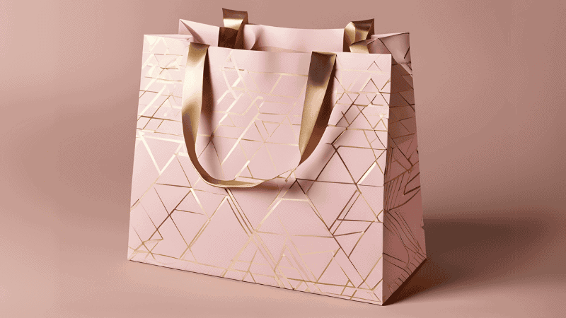 gift bag with ribbon