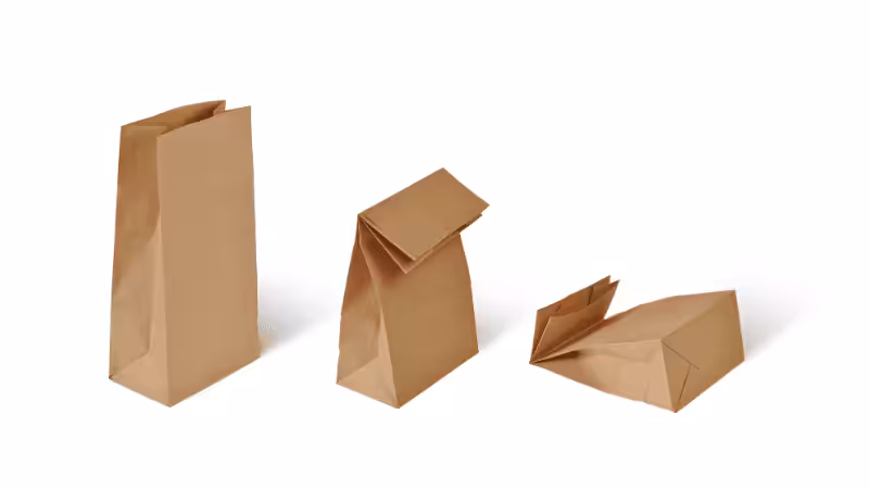 fold kraft paper bag