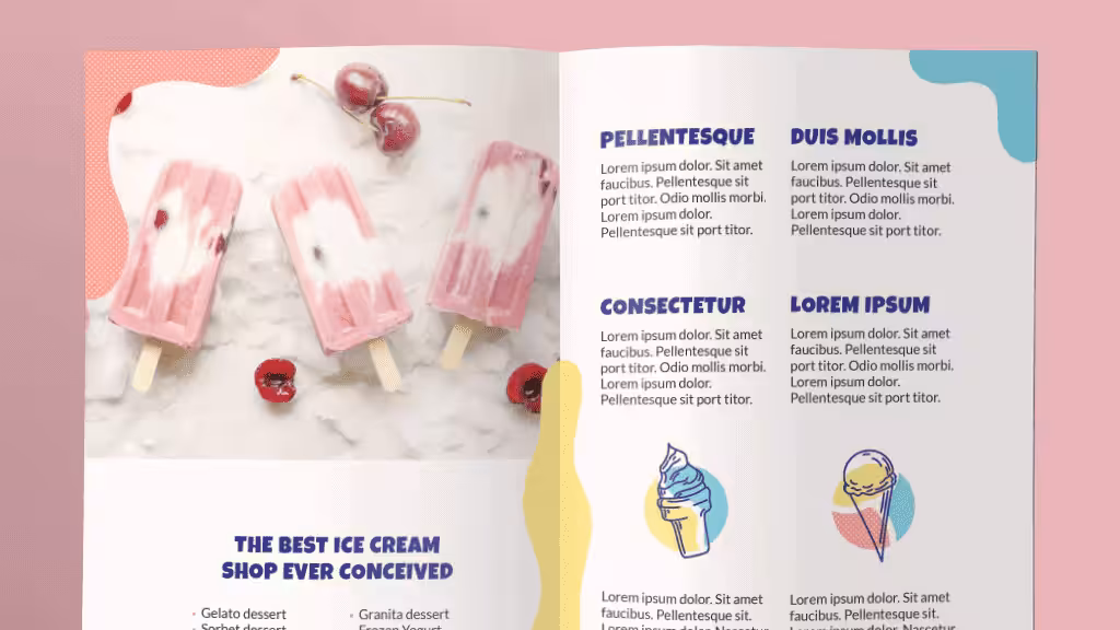 food product brochure