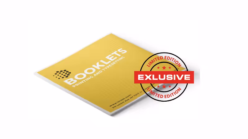  limited edition booklet