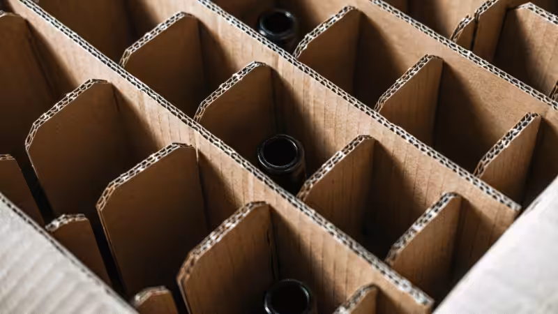 die-cutting using in a bottle packaging
