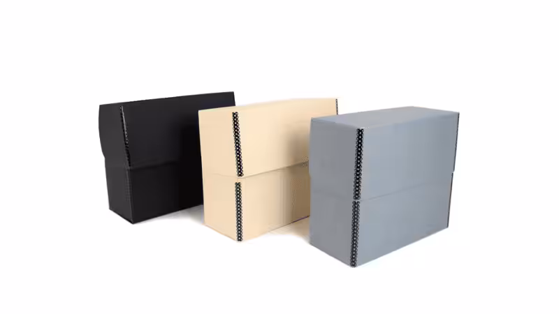 acid-free storage boxes