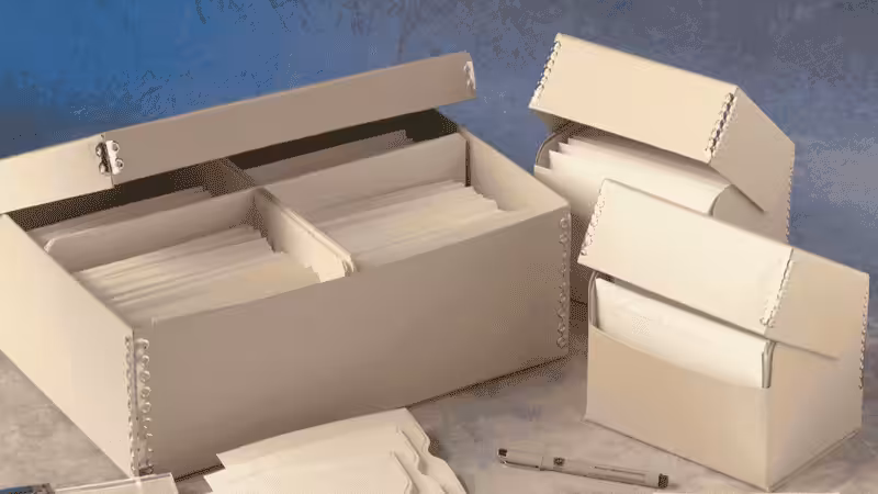 Acid-Free Storage Boxes store in a Controlled Environment
