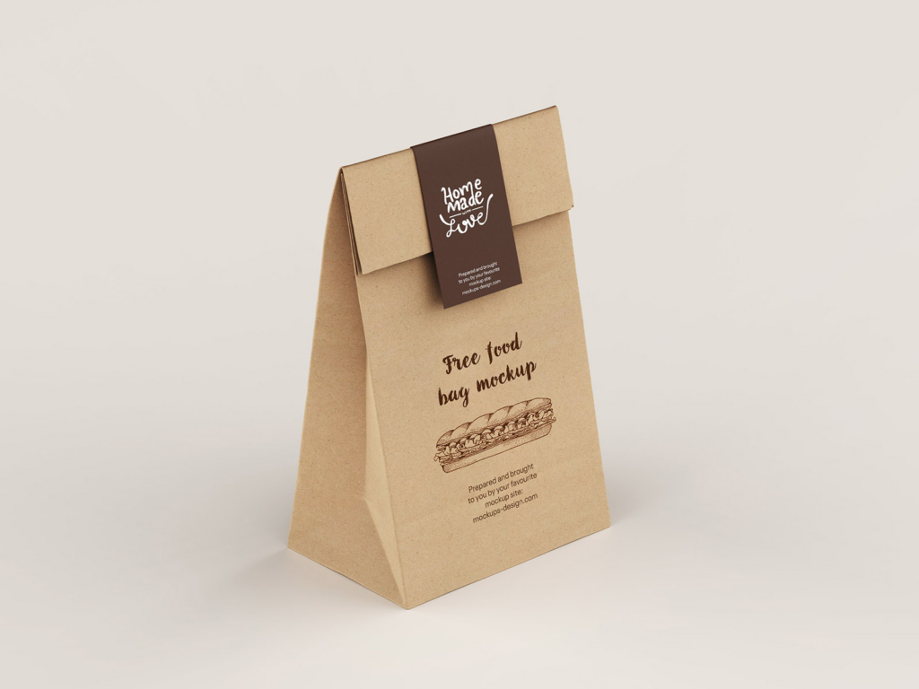  brown craft paper package