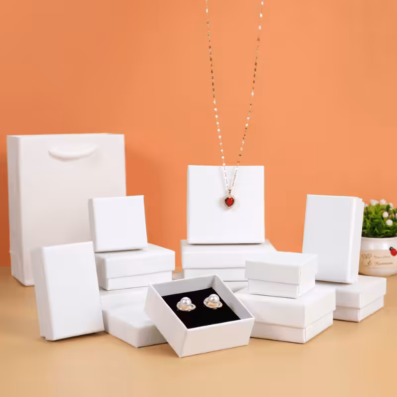 jewelry box with white