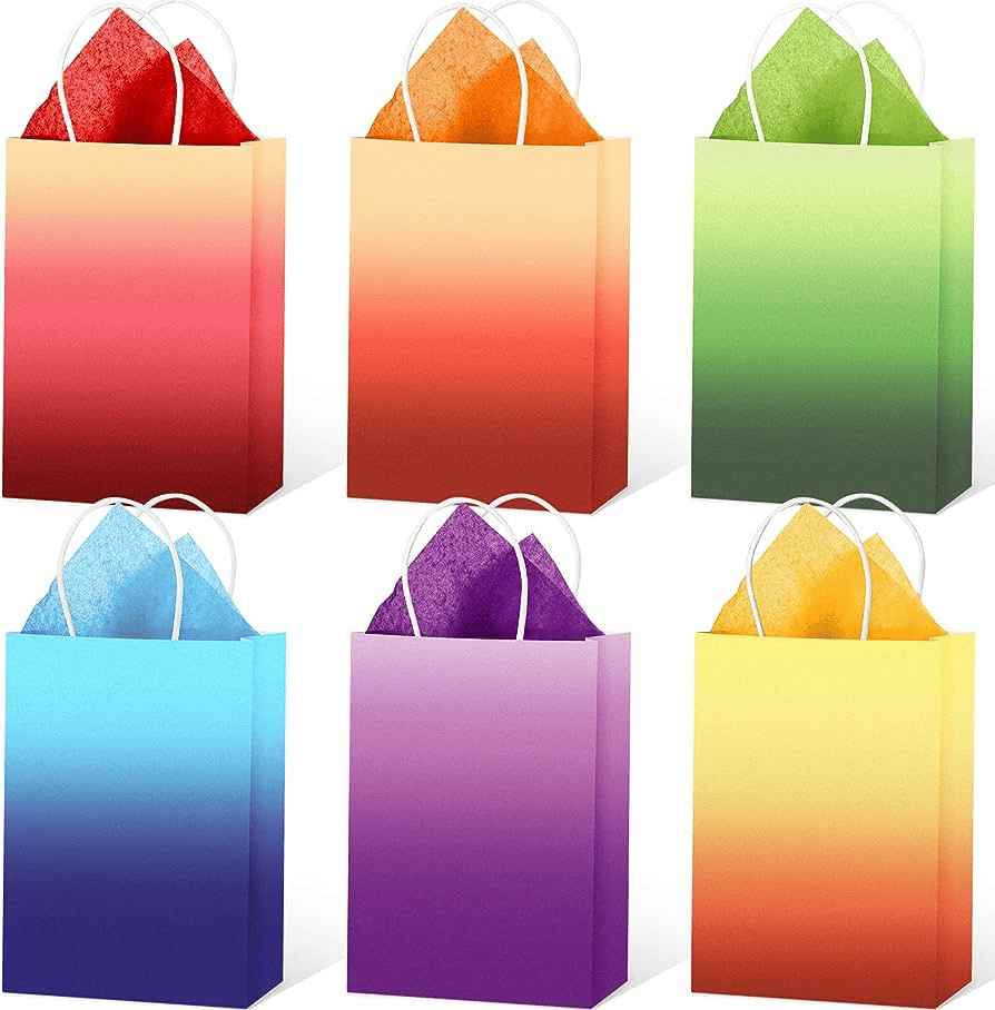 gradient images on shopping bags
