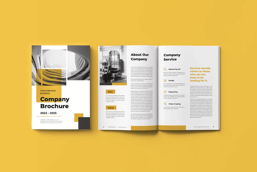 brochure and right fonts