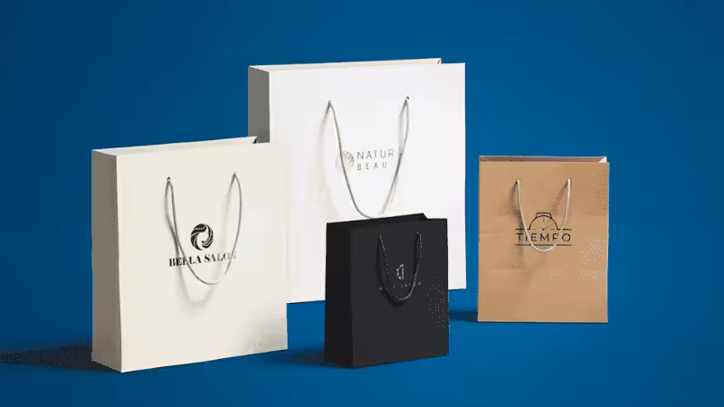 4 retail paper bags