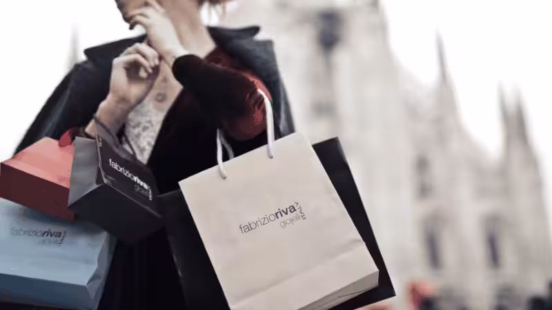 retail shopping bags with Rotary Printing