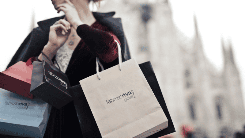 retail shopping bags with Rotary Printing