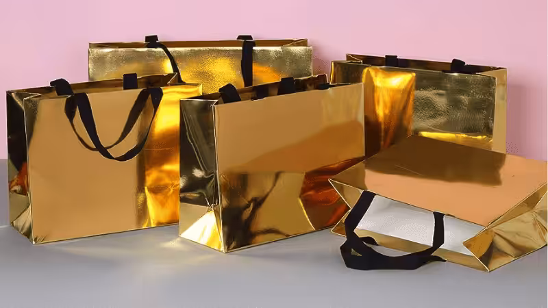metallic foil paper bags