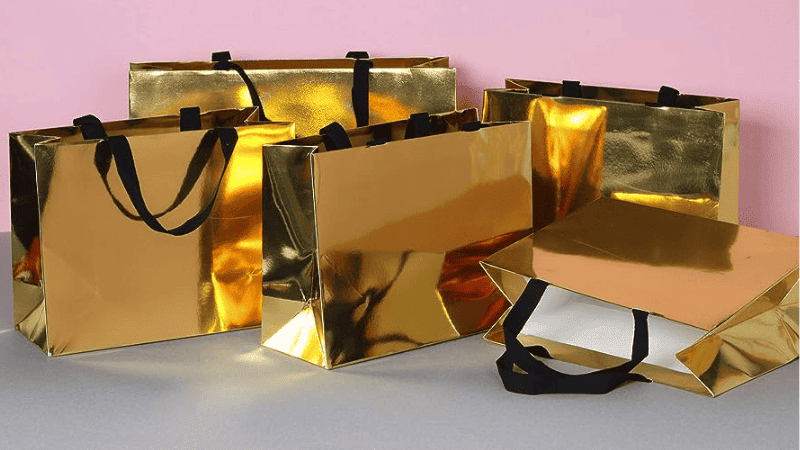 metallic foil paper bags