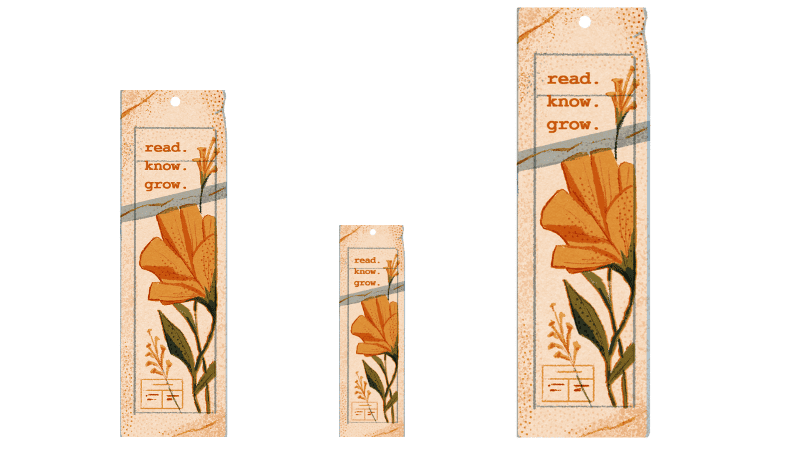 sizes of custom bookmark