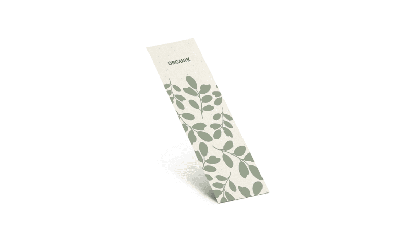 recycled paper bookmark