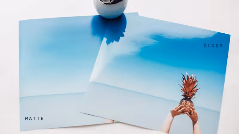 Glossy vs. Matte Paper