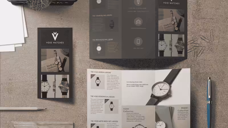sell watches brochure