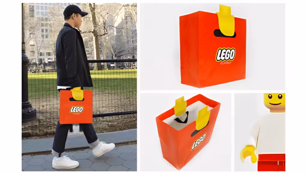 lego's product paper bag