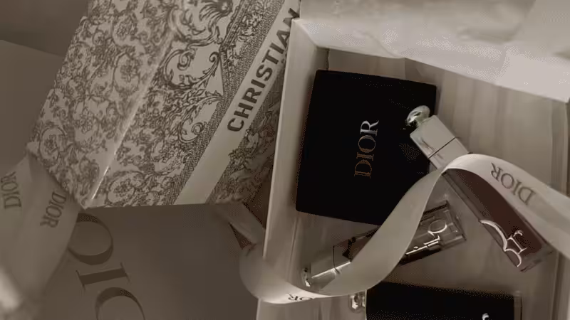 Dior's cosmetic packaging