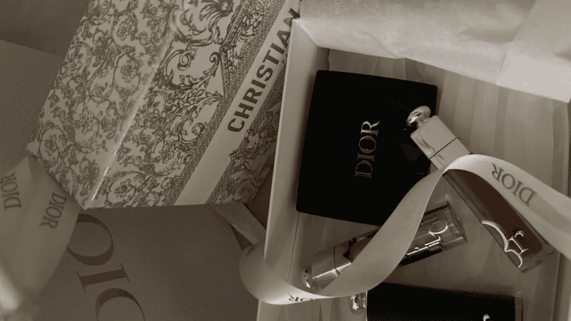 Dior's cosmetic packaging