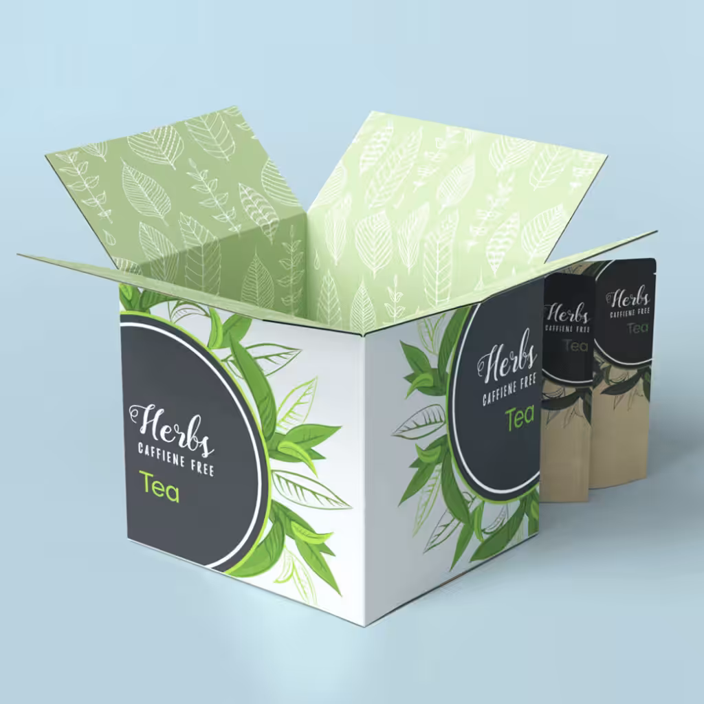 shipping box with brand
