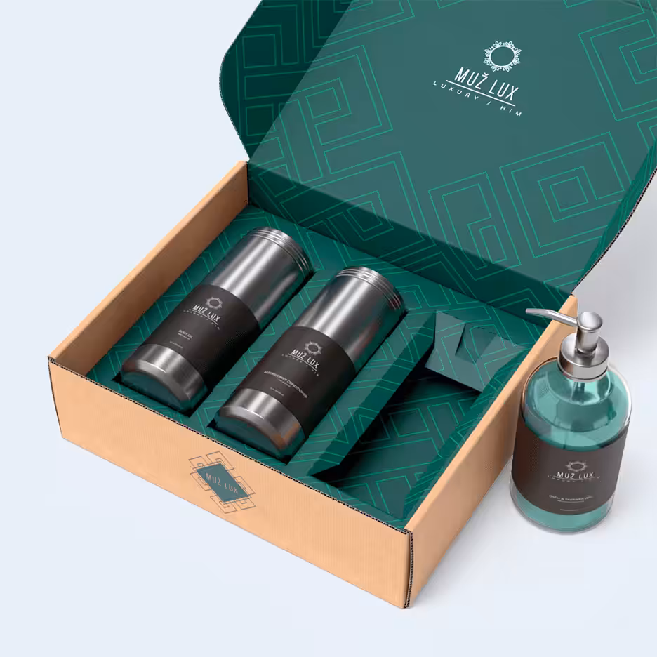 box insert with cosmetic