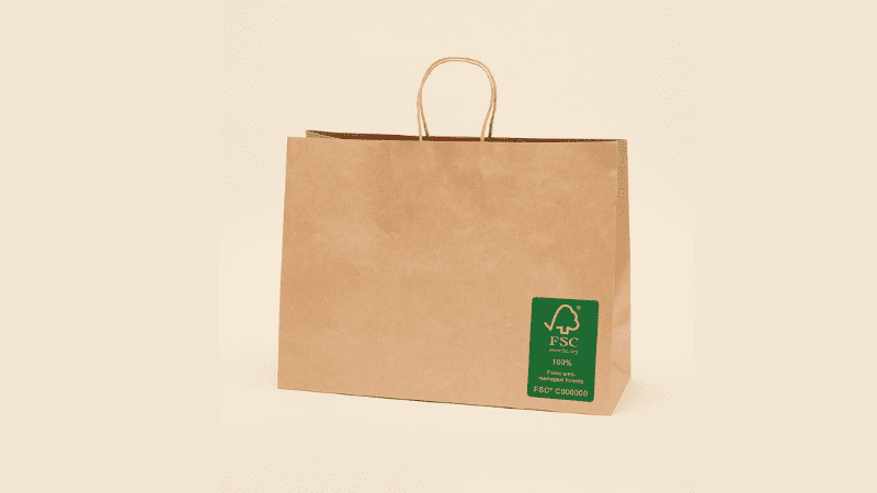 custom FSC-certified paper bag