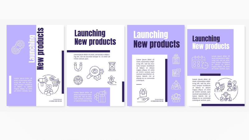 product launches program booklet