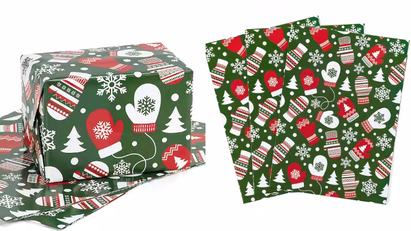 gift box with wrapping paper