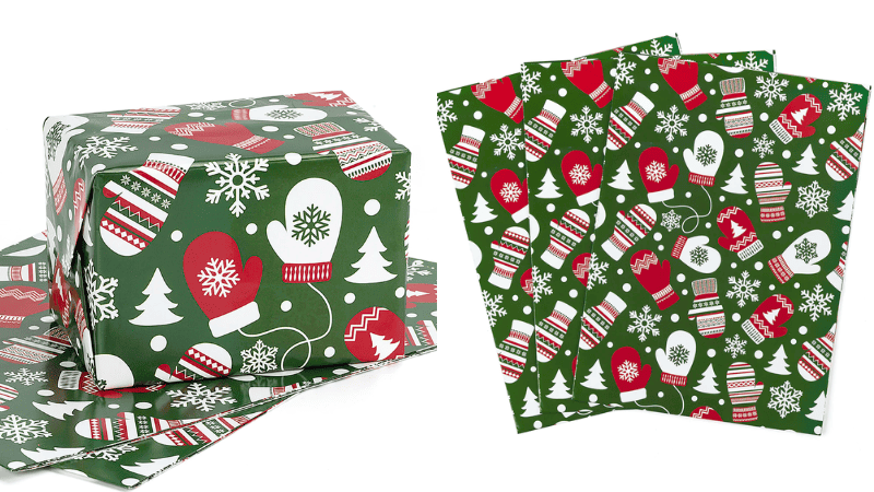 gift box with wrapping paper