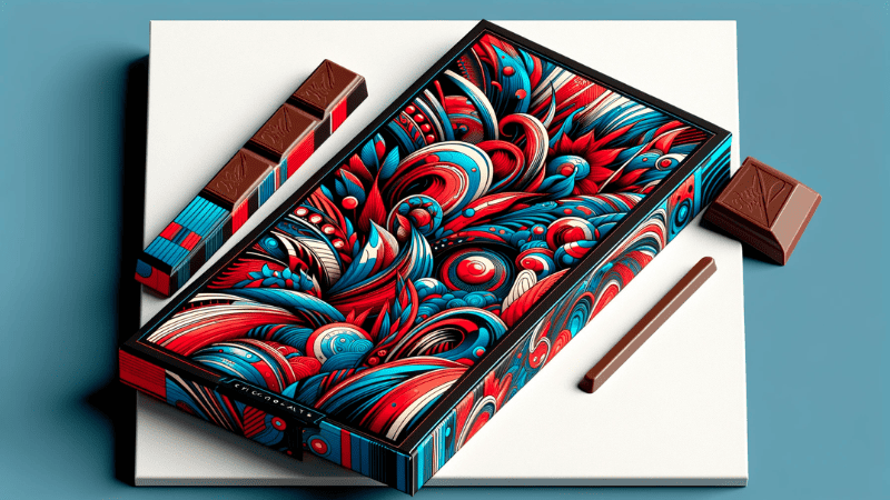 colorful chocolate packaging
