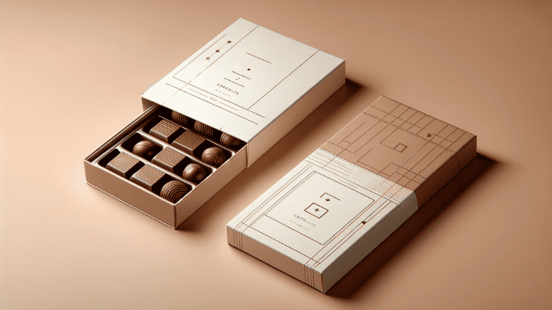 minimalist chocolate boxes