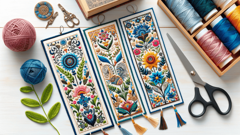 Embroidered Bookmarks