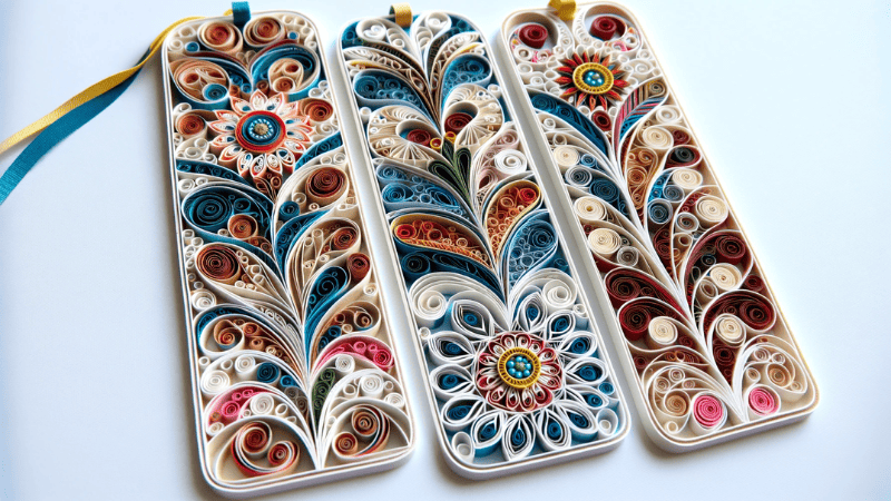 Quilled Paper Bookmarks