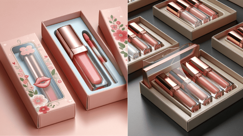 lip gloss boxes with windows