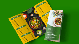 menu brochure