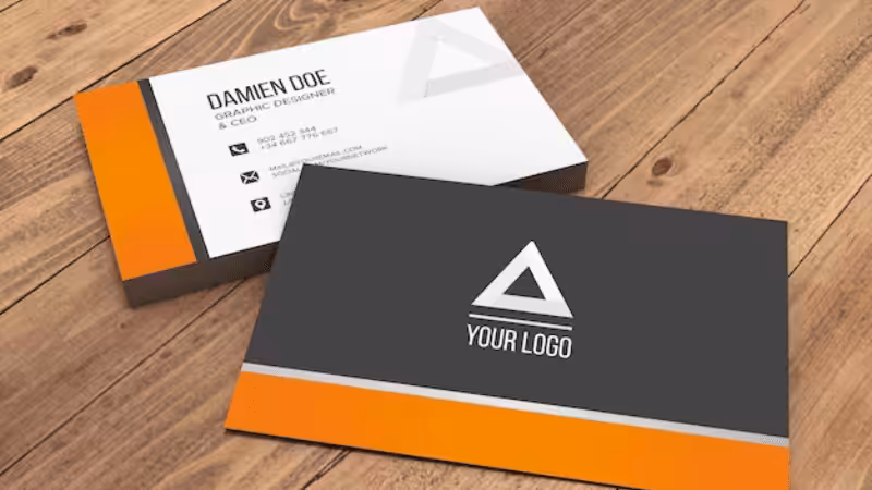black to black business cards