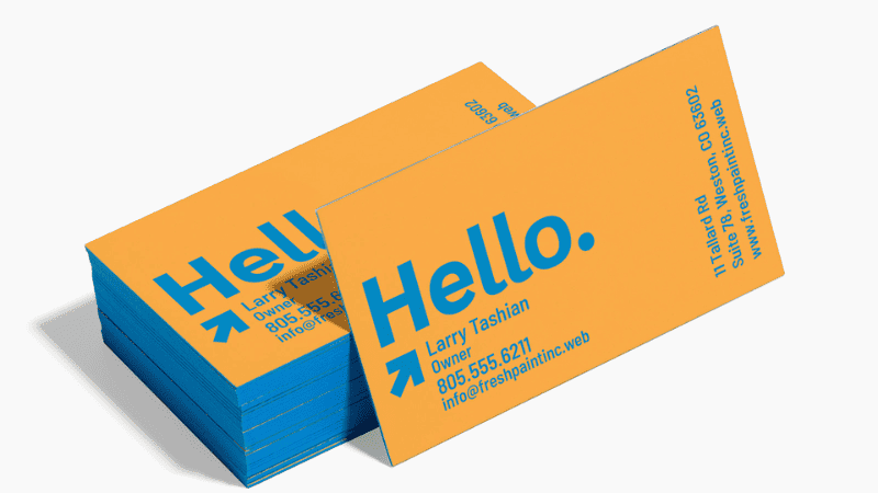 Go Bold with Colors business cards