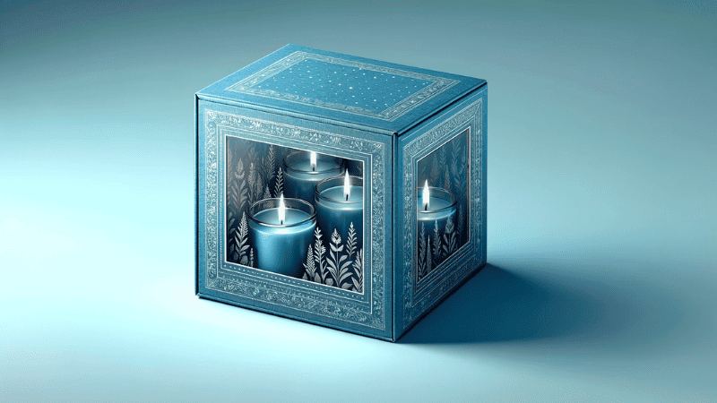candle box with window