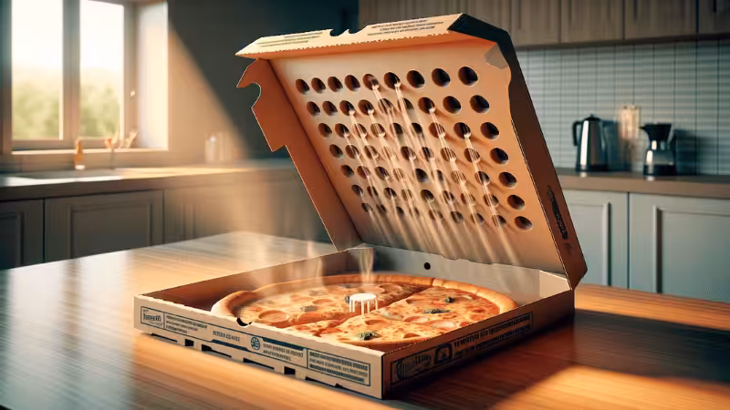 ventilation system pizza box